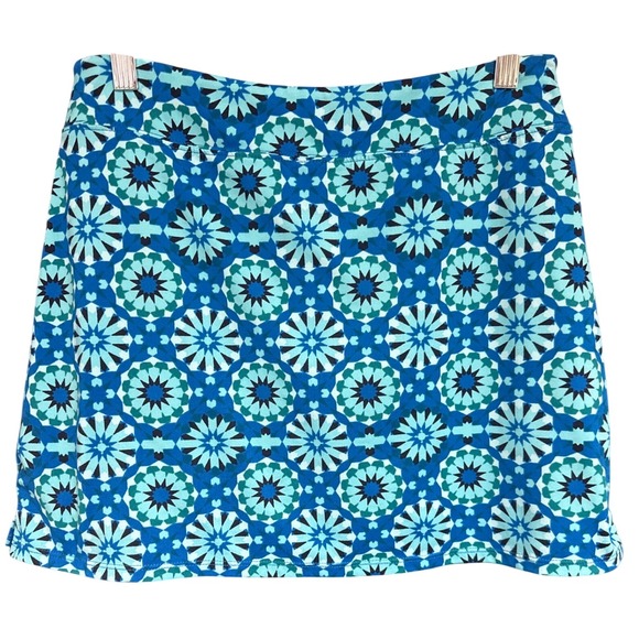 Tranquility by Colorado Clothing Blue Geometric Athletic Skort Size Small - Picture 3 of 6